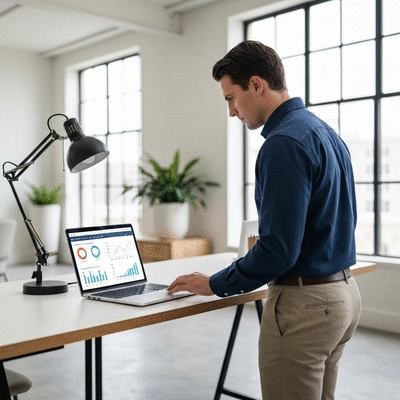 Keyword rank checker in use