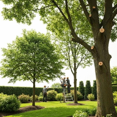 Tree care and maintenance scene
